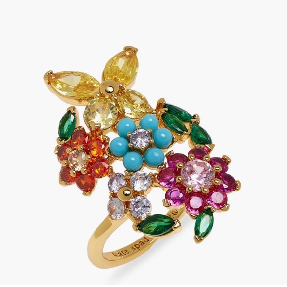 kate spade Jewelry - Kate Spade Vibrant Floral Cluster Ring
